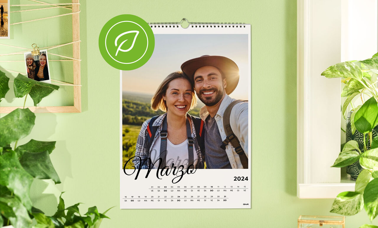 Calendario da parete bellissimo con un tema di viaggio per marzo 2024