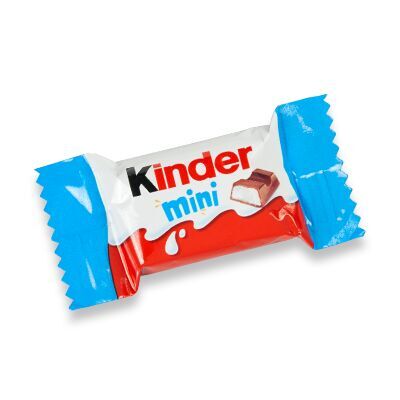 Una colorata Mini Cioccolata Kinder in un involucro.